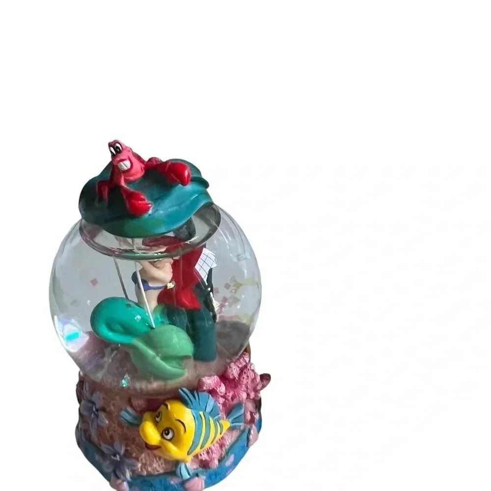 Disney Little Mermaid Ariel Swing Snowglobe Water Globe Glass Dome Figurine